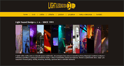 Desktop Screenshot of lightsound.cz