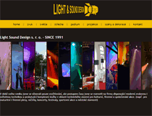Tablet Screenshot of lightsound.cz